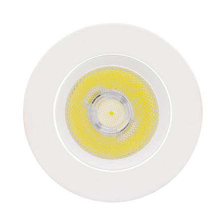 Oczko LED COB Nastawne Okrągłe 12W Białe - Biała naturalna