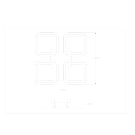 Lampa sufitowa Zuma Line MS232040R-BK STELLAR LAMPA SUFITOWA CZARNA-ZŁOTA/BLACK-GOLD