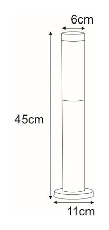 Lampa zewnętrzna ANICA Kaja K-LP231-450 chrom