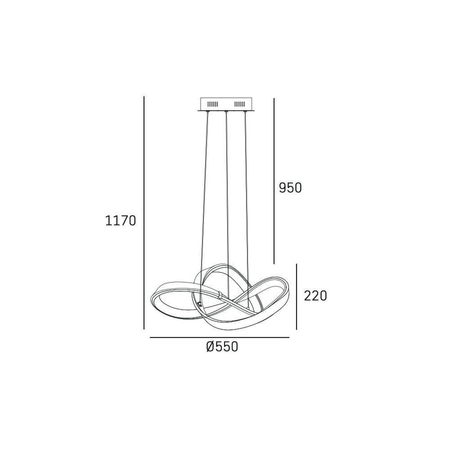Cosmo Light Lampa wisząca TOKYO P01670CH