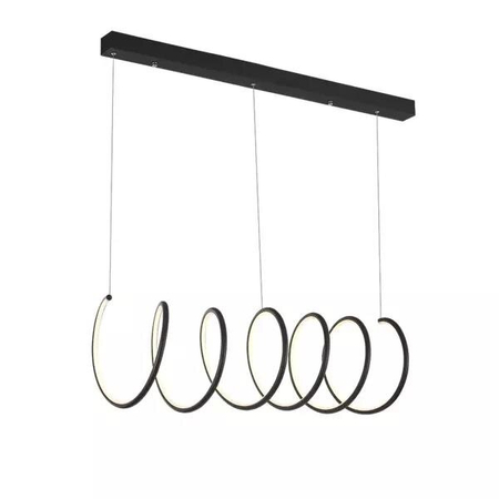 Lampa wisząca Ledowe Okręgi No.8 3k czarna