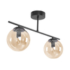 Lampa sufitowa Kaja DELTA K-5163 czarny, bursztynowy