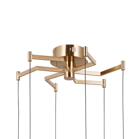 Lampa wisząca Italux Fuente PND-34395-6-HBR Złoty