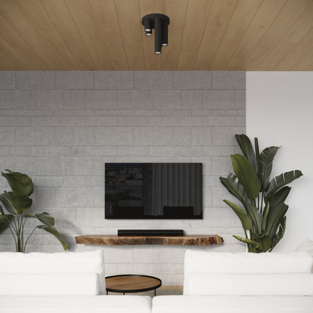 Sollux Lighting Plafon LAGOS 5P czarny SL.1467