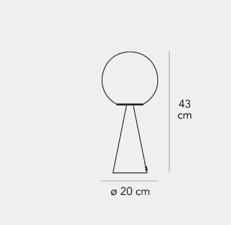 Lampa stołowa Fontana Arte F247405550NENE Bilia