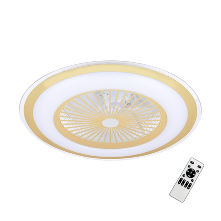 Milagro Lampowentylator ZEPHYR GOLD 48W LED+ PILOT ML1517 ZŁOTY