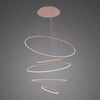 Lampa wisząca Ledowe Okręgi No.5 150cm 3k Różowe Złoto Dali