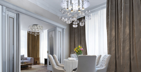 Plafon LUVIA 80 CLEAR Azzardo AZ2571 przezroczysty