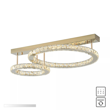 Lampa sufitowa Zuma Line MX3713-2-3GT GIRONA LAMPA SUFITOWA ZŁOTA/GOLD