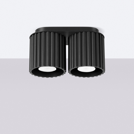 Sollux Lighting Plafon AURA 2 czarny GU10 SL.1785