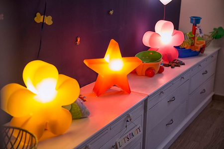 Kwiat LED Lampa zewnętrzna ogrodowa 2700K Biała ciepła Ø40cm 32409W pomarańczowy