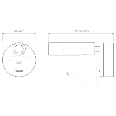Kinkiet Astro Enna Surface LED 1058084 Brązowy