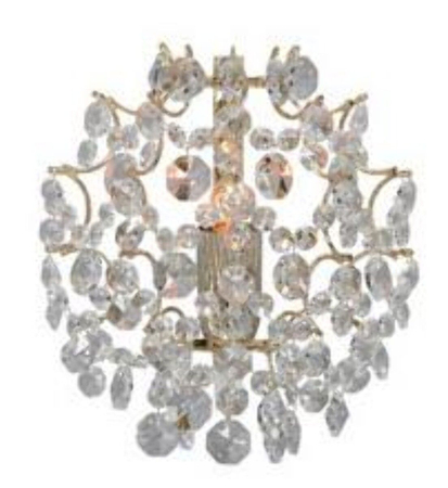 Kinkiet Markslöjd ROSENDAL 102334 złoty/przezroczysty