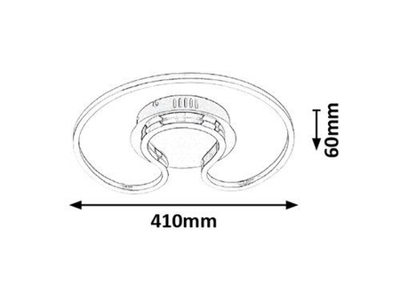 Lampa sufitowa Rabalux Melora 2189 chrom