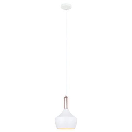 Lampa wisząca Italux Ophelia MDM-3028/1 W+COP Biały, miedziany