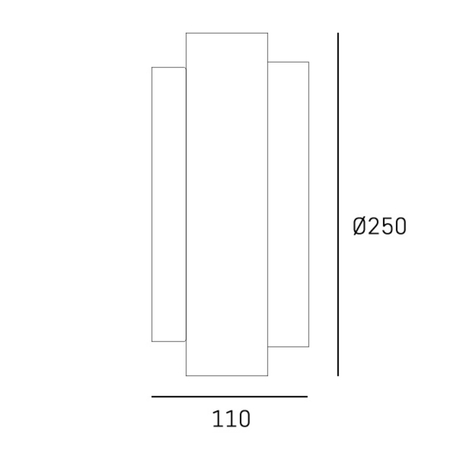 Cosmo Light Kinkiet COBURG W02784BR