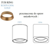 Pierścień dekoracyjny MaxLight złoty do TUB RC0155/C0156 GOLD
