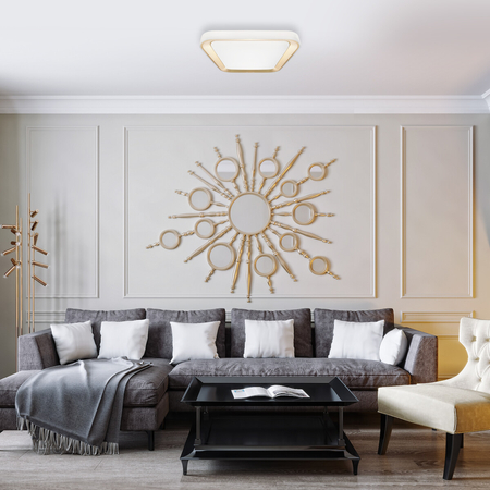 Milagro Plafon QUADRO BLACK 38W ML7929 CZARNY