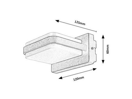 Kinkiet zewnętrzny Rabalux Gendt 77061 czarny