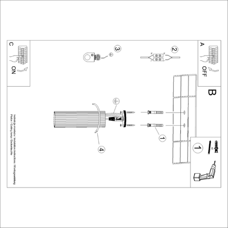 Sollux Lighting Plafon KARBON 20 ochra czerwona SL.1626