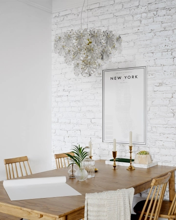 Lampa wisząca By Rydens Lorraine Ø51,5cm kryształowa