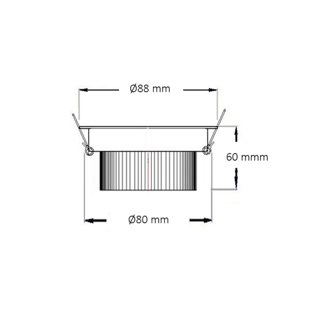 Oczko LED COB Nastawne Okrągłe 7W Design - Biała naturalna