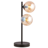 Lampa stołowa ROSSI LN2 MIODOWY Emibig 879/LN2 czarny/złoty