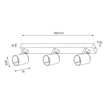 Milagro Oprawa Volf Spot Biały 3xGU10 ML0682 BIAŁY