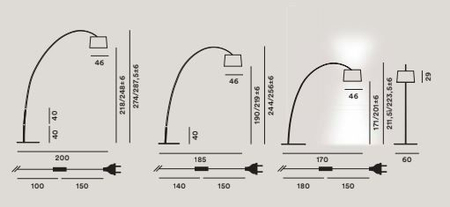 Lampa podłogowa Foscarini 159003L-67 Twiggy LED