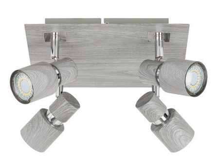 Oczko Rabalux Merkur 6128 szary dąb