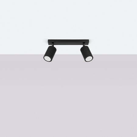 Sollux Lighting Plafon KARBON 2 czarny SL.1580