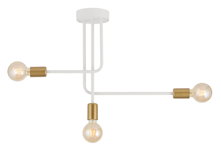 Sigma 32381 GINO 3 plafon biały złoty