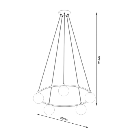 Sollux Lighting Żyrandol YOLI 5 SL.1214