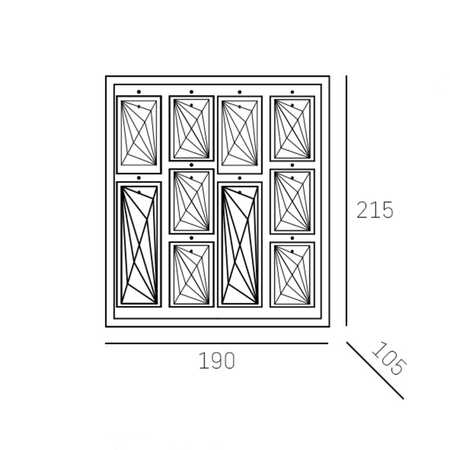 Cosmo Light Kinkiet KYIV II W02872CH