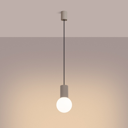 Sollux Lighting Lampa wisząca HALO 1 taupe SL.1744