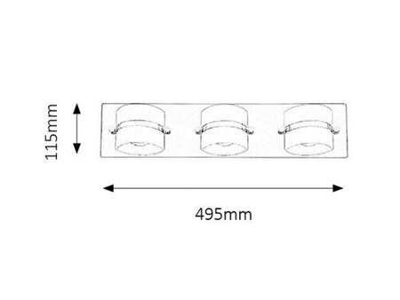 Lampa łazienkowa Rabalux Tony 5491 chrom