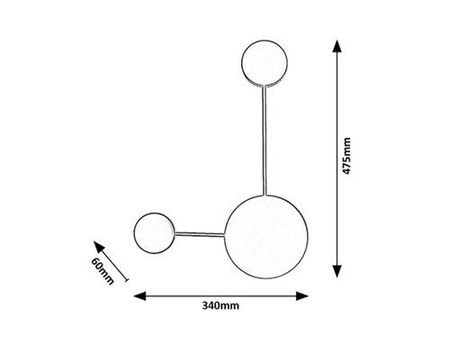Kinkiet Rabalux Amadeo 6258 czarny
