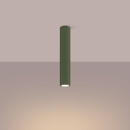 Sollux Lighting Plafon KARBON 40 zielony oliwkowy SL.1609