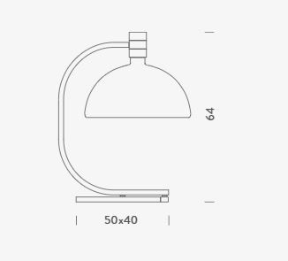 Lampa stołowa Nemo ALBEHW15 As1c Chrom