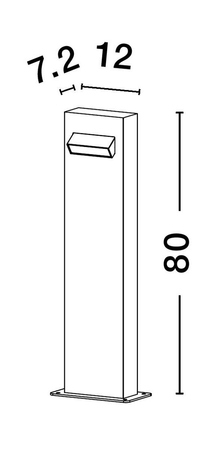 Lampa zewnętrzna Luces Exclusivas MONCLOVA czarny LE71477