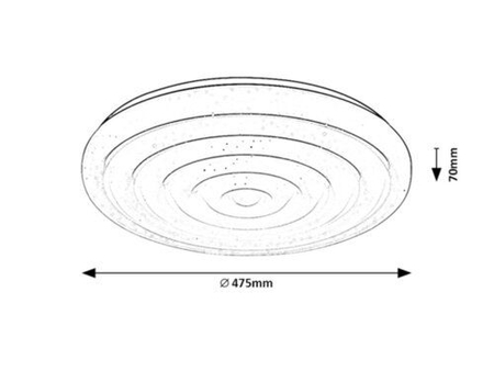 Lampa sufitowa Rabalux Katina 71018 biały