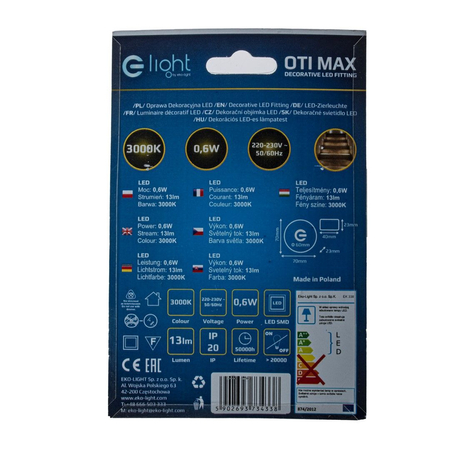 Oprawa schodowa LED Milagro EKS4338 Oti max