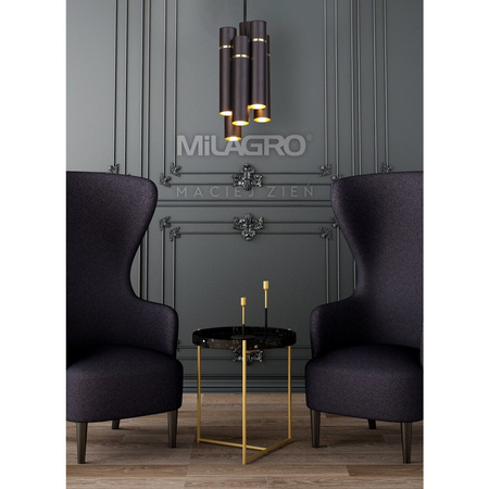 Milagro Lampa Wisząca LYNX 12xE14 MZ5004 CZARNY / ZŁOTY