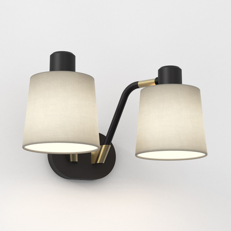 Kinkiet Astro Edward Twin 1441002 Matowy Czarny