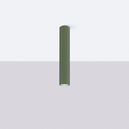 Sollux Lighting Plafon KARBON 40 zielony oliwkowy SL.1609