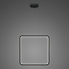 Lampa wisząca Ledowe Kwadraty No.1 X 80 3k czarna ściemnialna