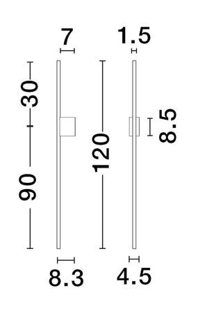 Kinkiet Luces Exclusivas TUNJA - czarny mat LE43245
