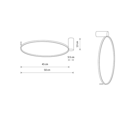 Lampa sufitowa CIRCOLO LED S Nowodvorski 10930 czarny