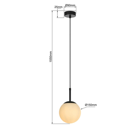 Light Prestige Lampa wisząca Dorado czarna 1xE14 LP-002/1P BK