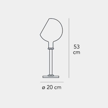 Lampa stołowa Fontana Arte F265805100BINE Parola